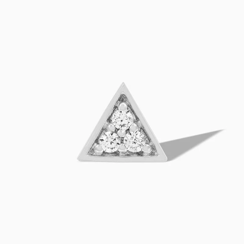 3 Swarovski Triangle in 14k Gold by Junipurr - Image 2