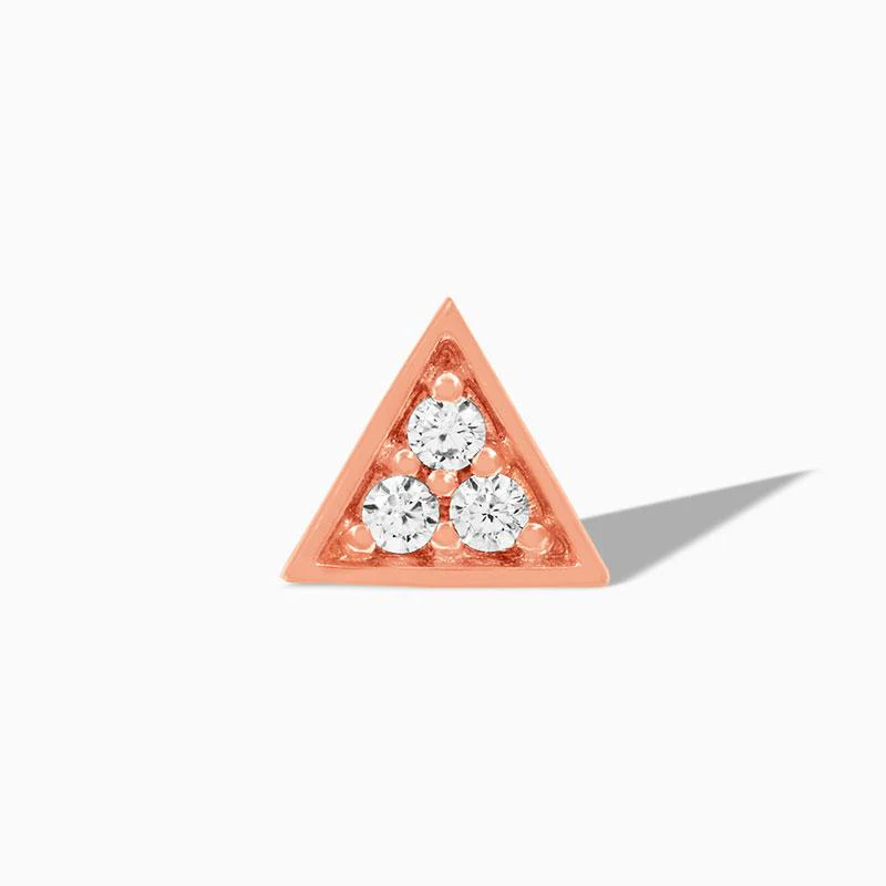 3 Swarovski Triangle in 14k Gold by Junipurr - Image 3