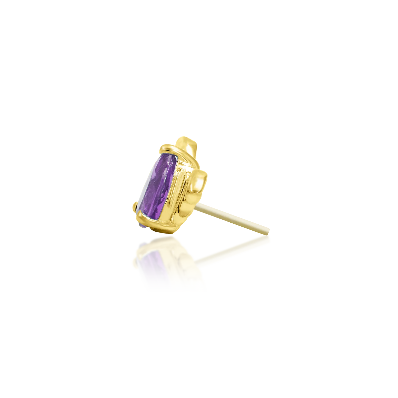 Bat with Amethyst CZ in 14k gold by Junipurr - Image 3