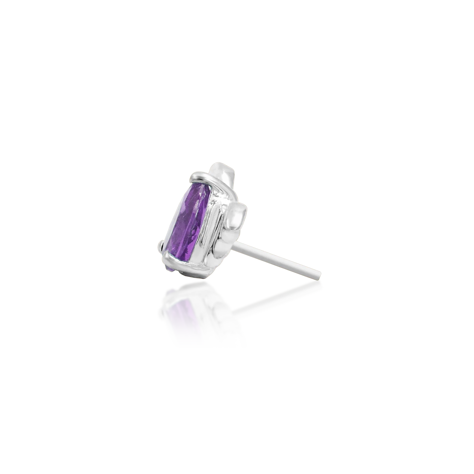 Bat with Amethyst CZ in 14k gold by Junipurr - Image 6