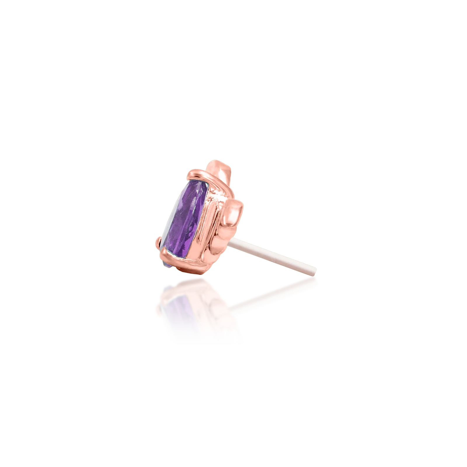 Bat with Amethyst CZ in 14k gold by Junipurr - Image 9