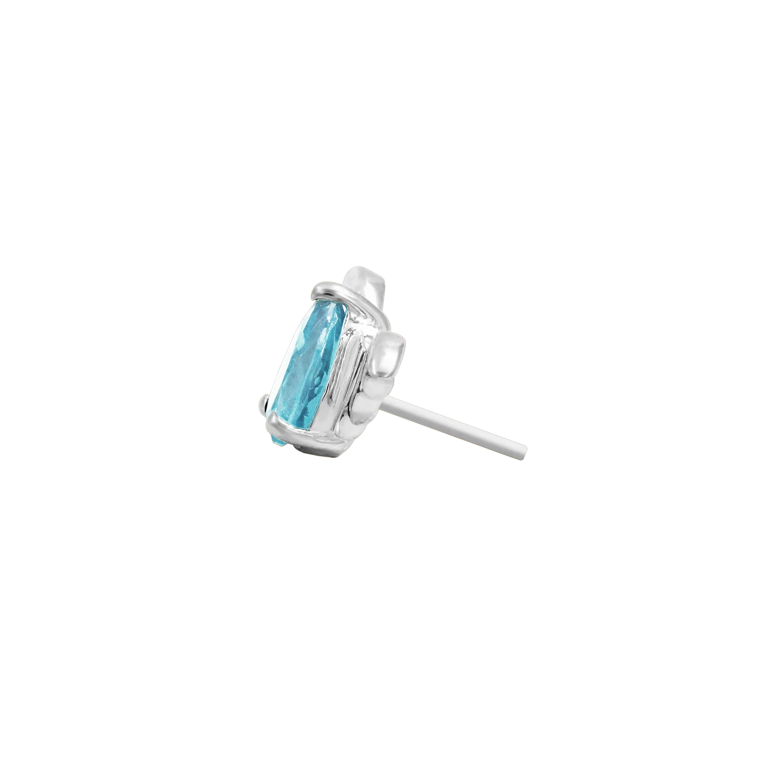 Bat with Aquamarine CZ in 14k gold by Junipur - Image 6