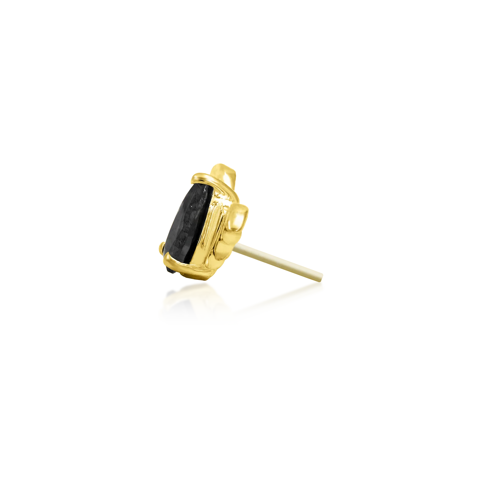 Bat with Black CZ in 14k Gold by Junipurr - Image 3