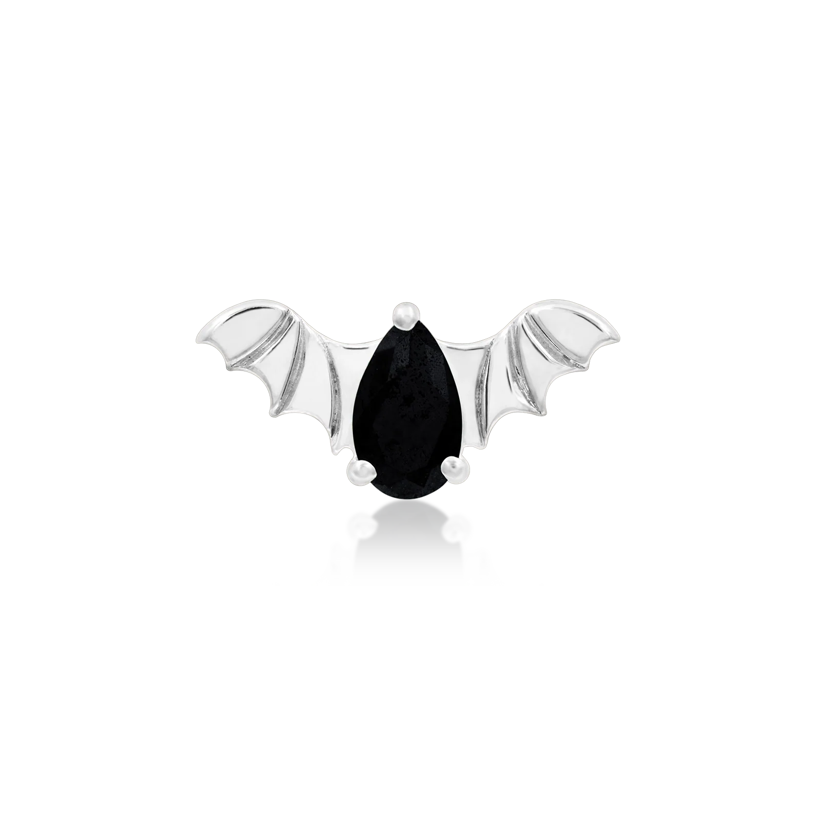 Bat with Black CZ in 14k Gold by Junipurr - Image 4