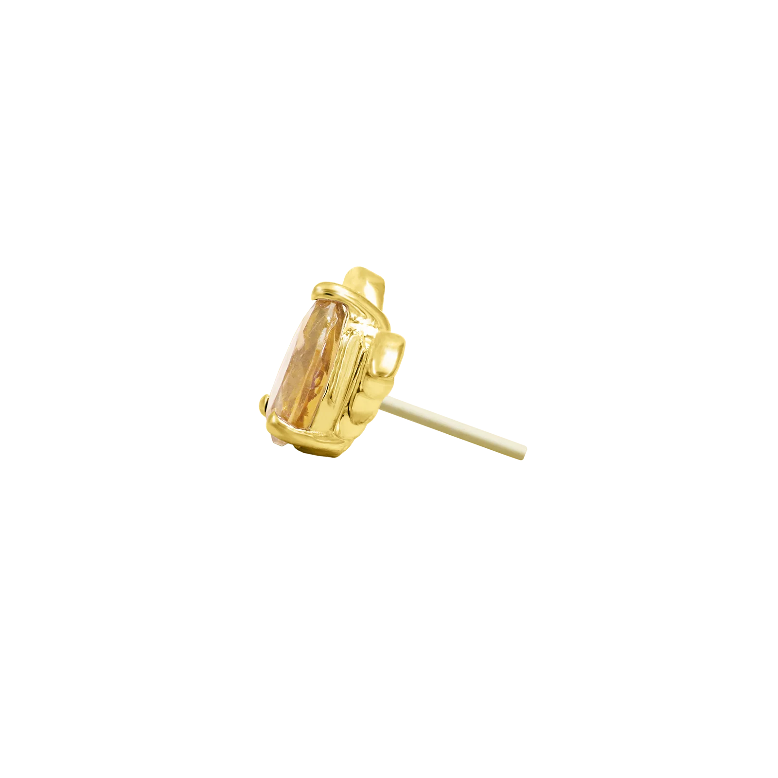 Bat with Champagne CZ in 14k gold by Junipurr - Image 3