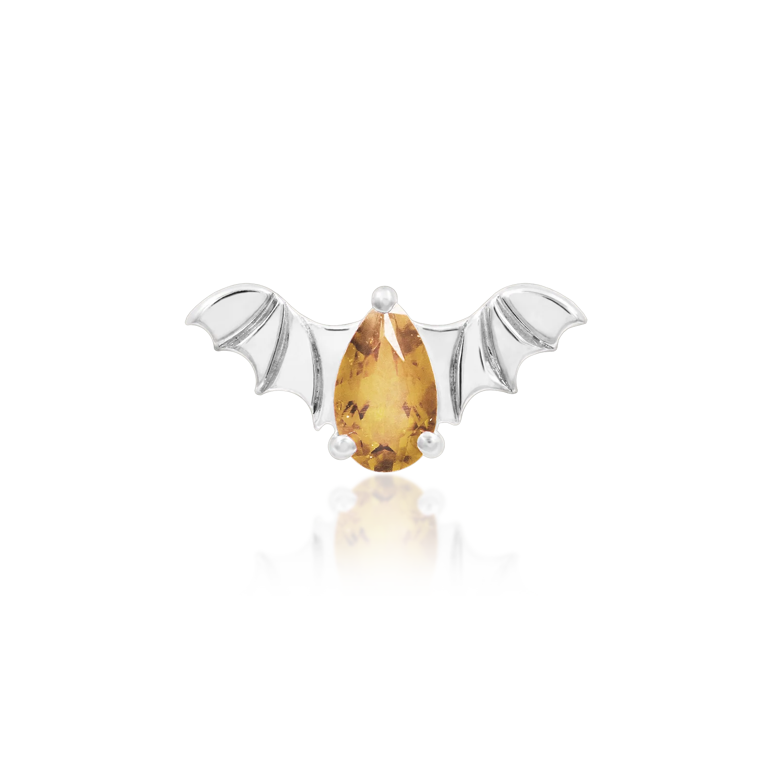 Bat with Champagne CZ in 14k gold by Junipurr - Image 4