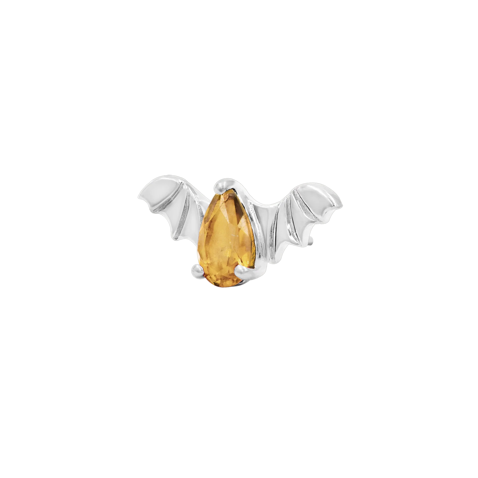 Bat with Champagne CZ in 14k gold by Junipurr - Image 5