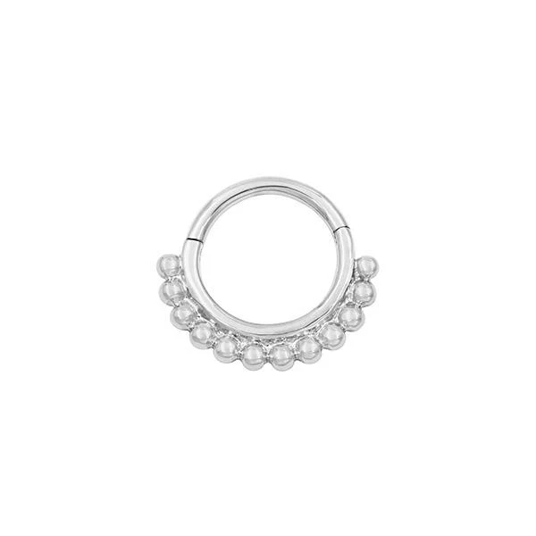 Beaded Clicker Ring in 14k Gold by Junipurr - Image 3