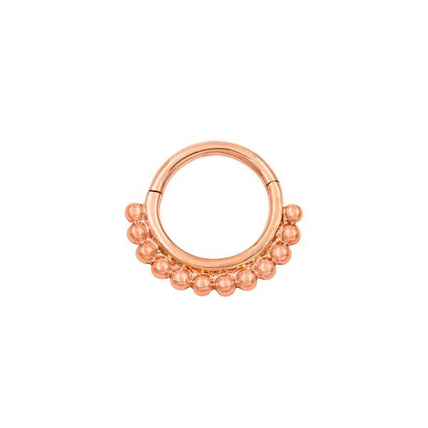 Beaded Clicker Ring in 14k Gold by Junipurr - Image 4