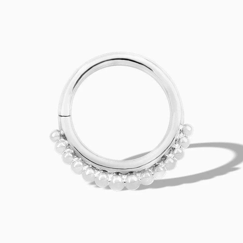 Beaded Seam Ring in 14k Gold by Junipurr - Image 2