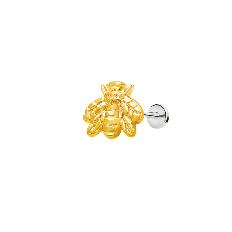 Bee in 14k Gold by Junipurr - Image 4