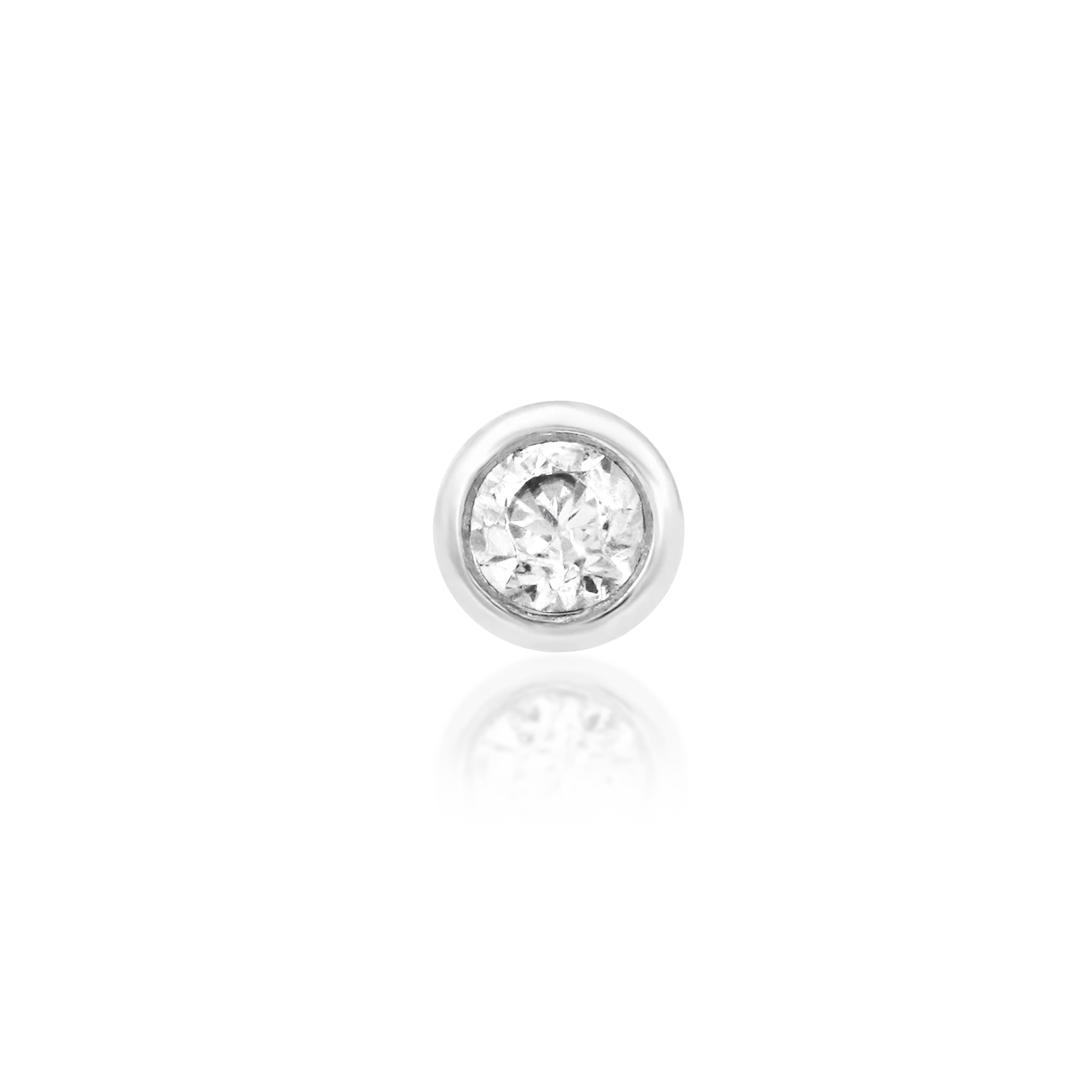 Bezel CZ in 14k gold by Junipurr - Image 4