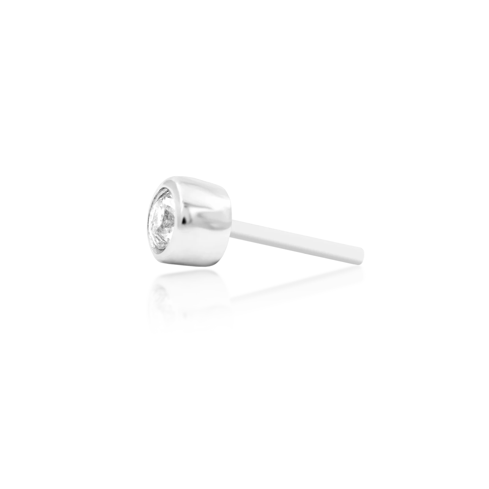 Bezel CZ in 14k gold by Junipurr - Image 6