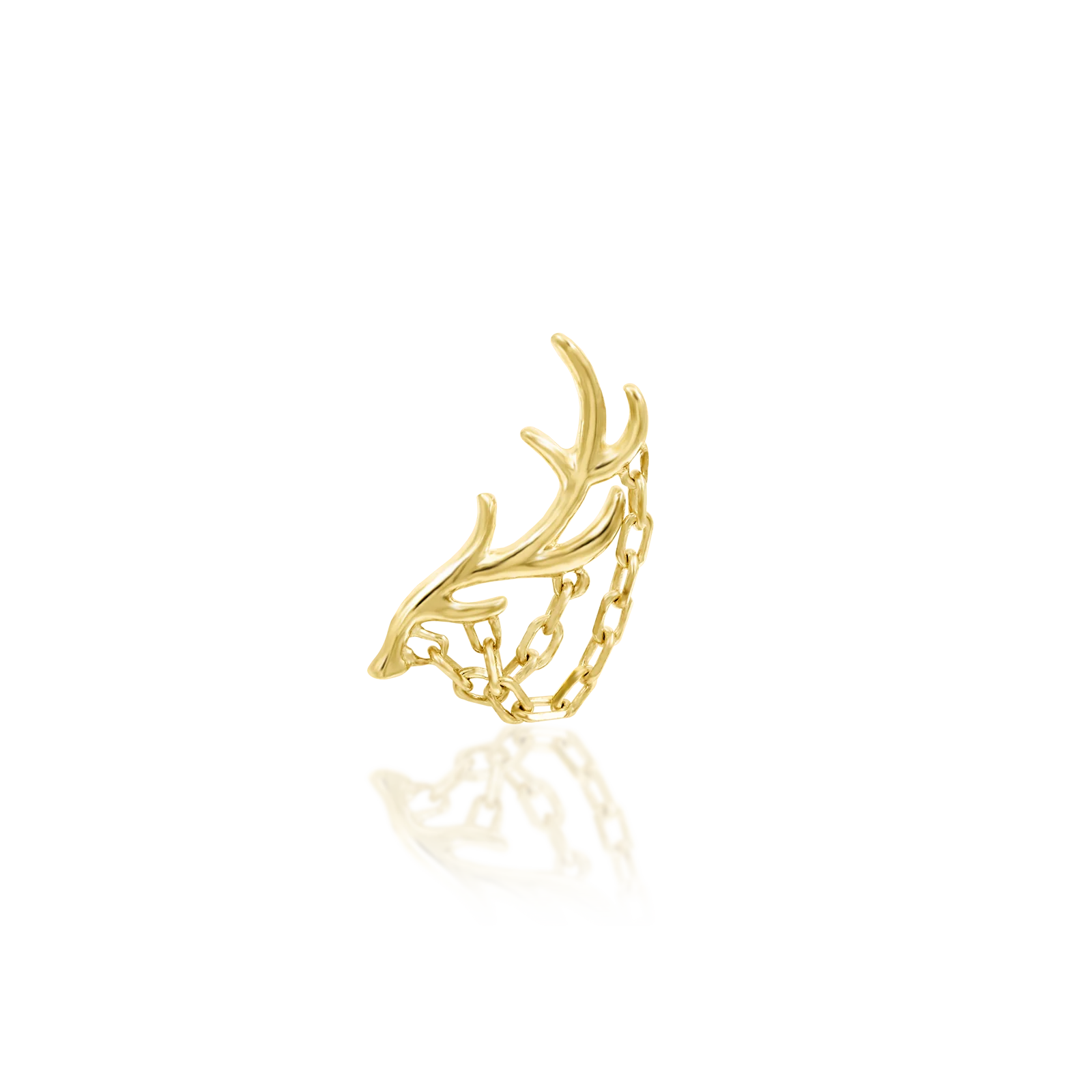 Chained Antler in 14k Gold by Junipurr - Image 3