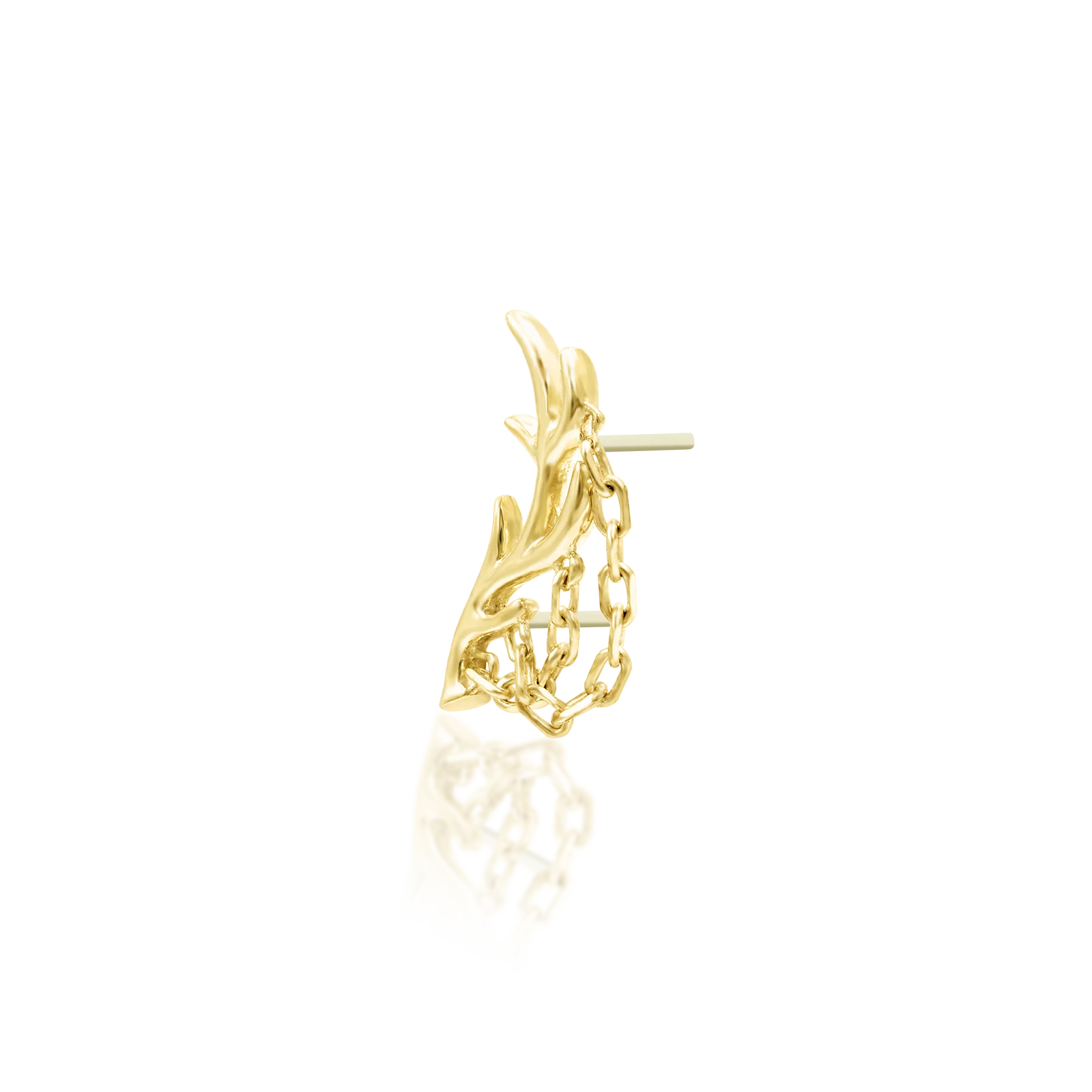 Chained Antler in 14k Gold by Junipurr - Image 4