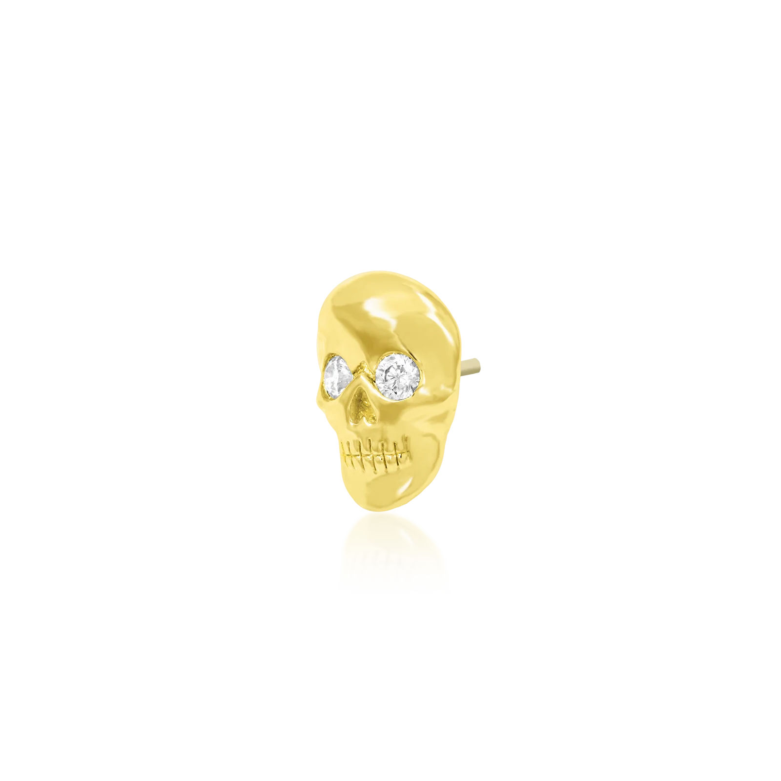 Crystal Skull in 14k Gold by Junipurr - Image 2