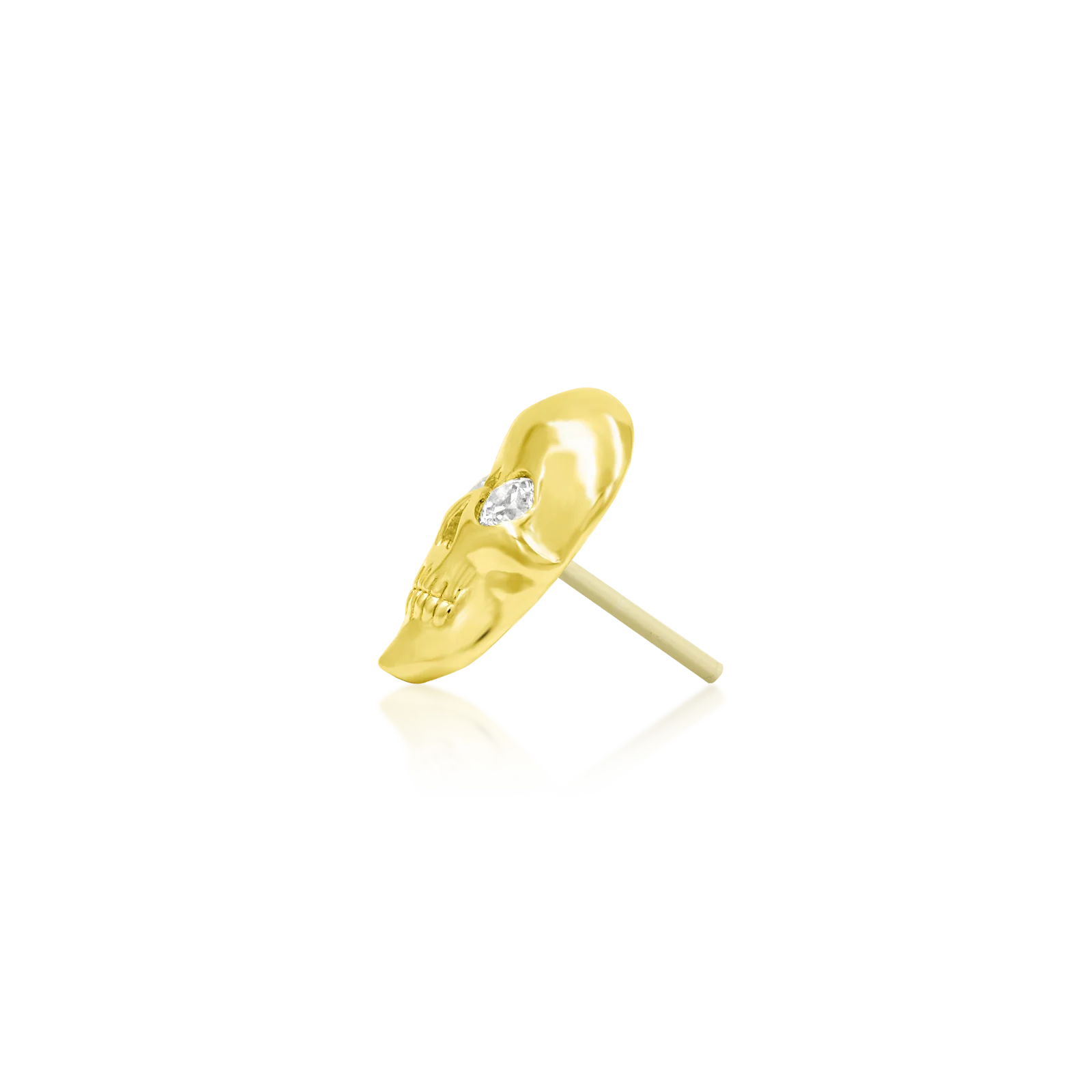 Crystal Skull in 14k Gold by Junipurr - Image 3
