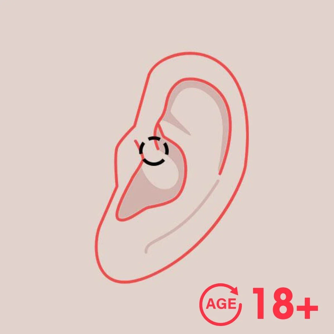 Daith Piercing 18y+ in Mississauga + Excluding Jewelry