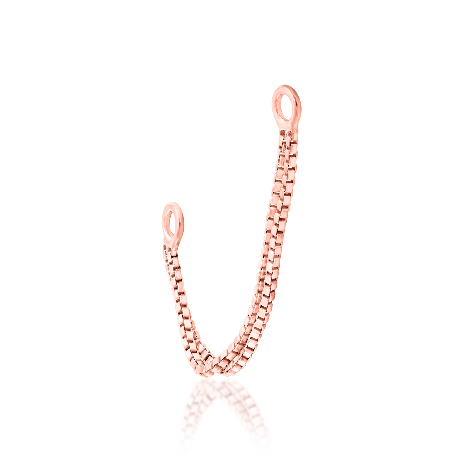 Double Box Chain in 14k gold by Junipurr - Image 6