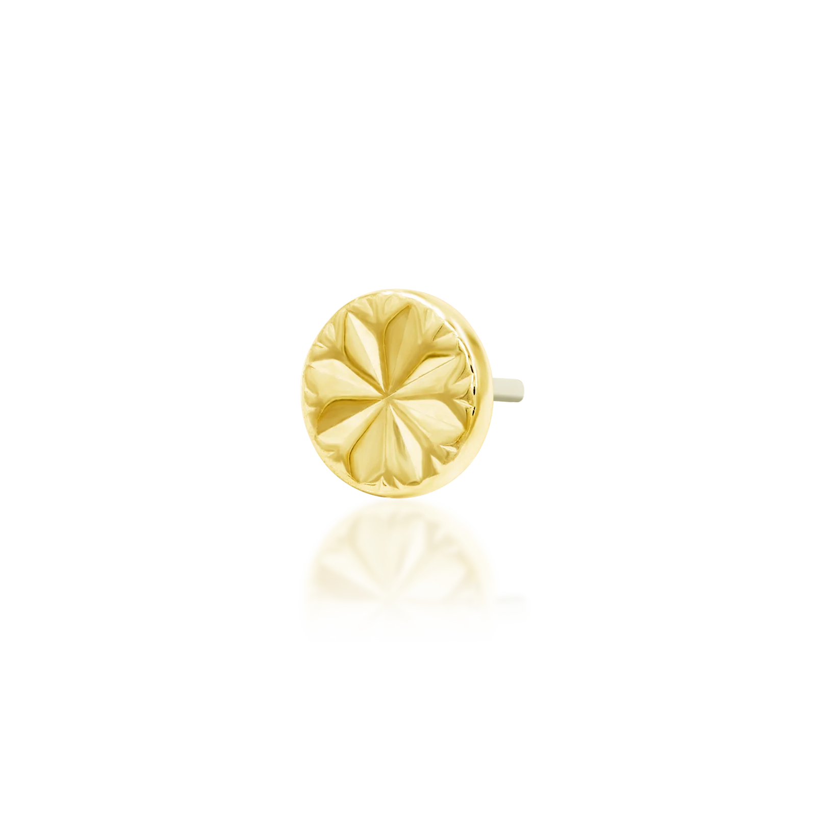 Engraved Disk in 14k gold by Junipurr - Image 2