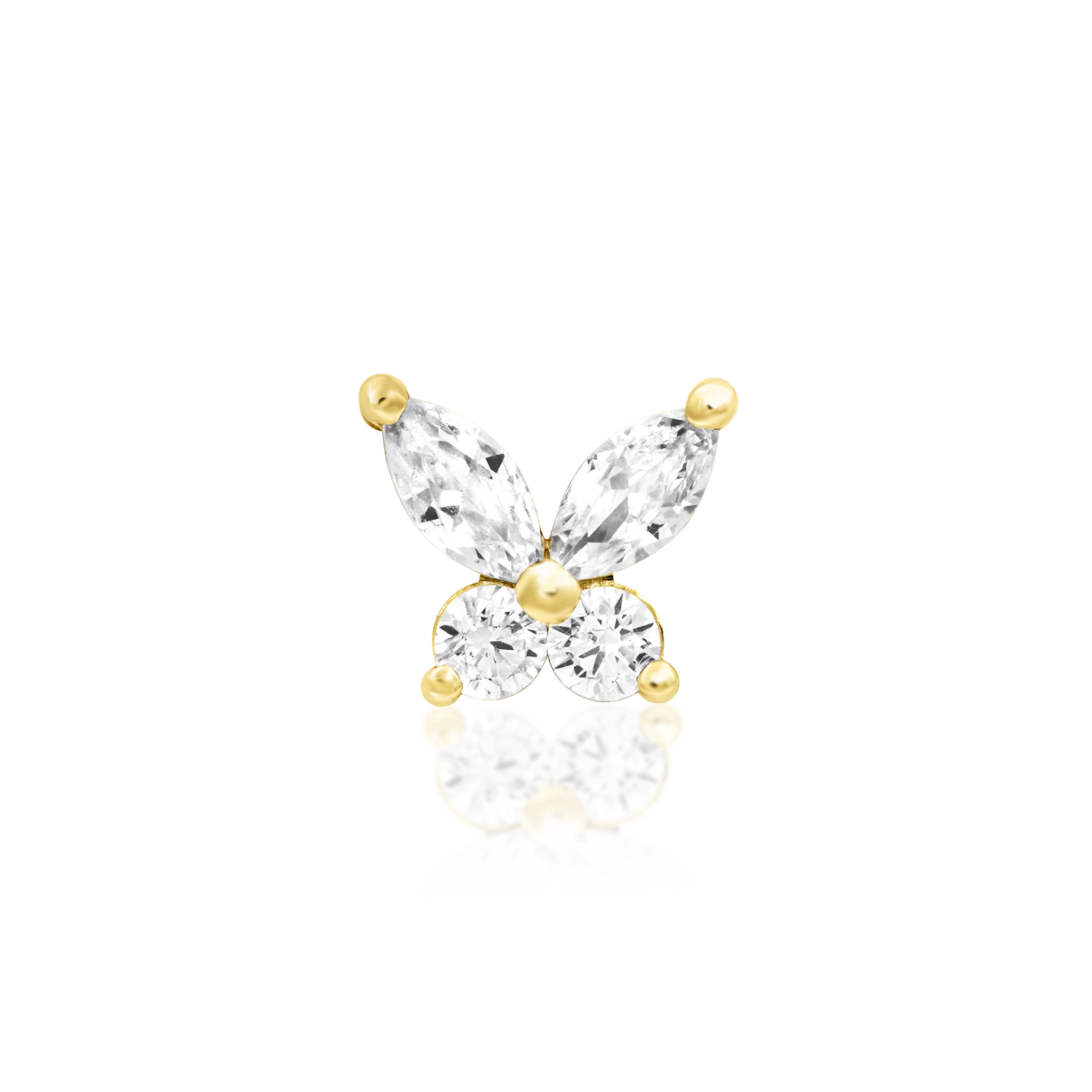 Flutterby in 14k Gold by Junipurr