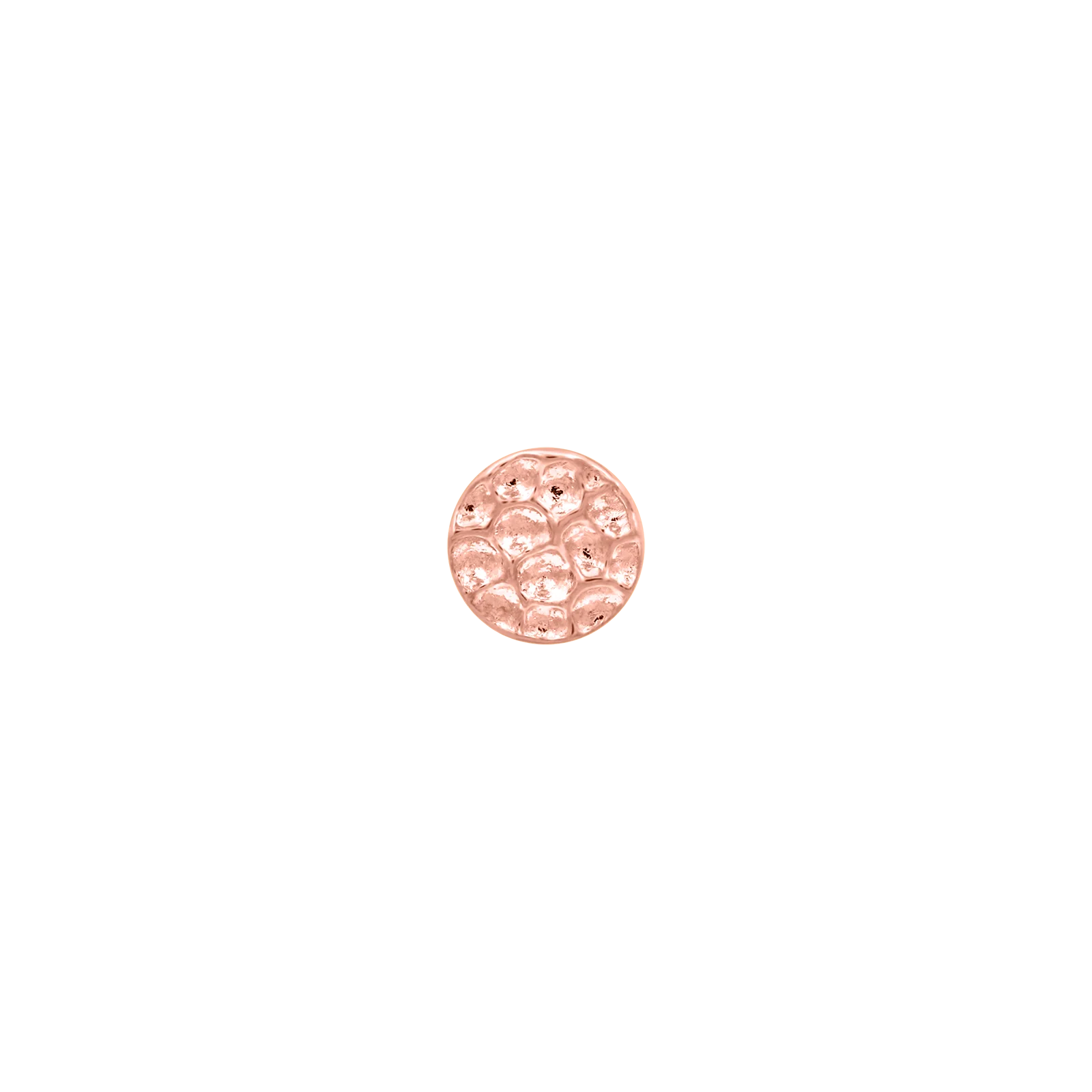 Hammered Disk in 14k Gold by Junipurr - Image 3