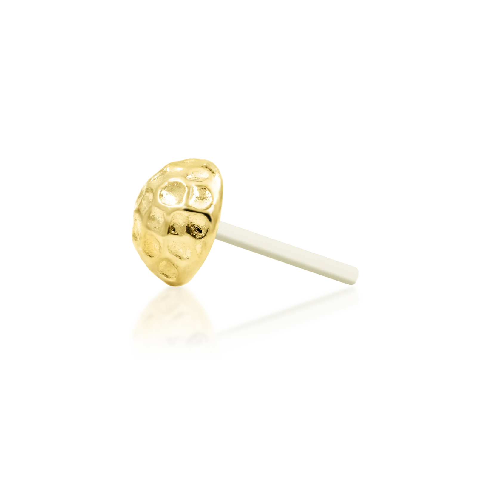 Hammered Dome in 14k Gold by Junipurr - Image 3