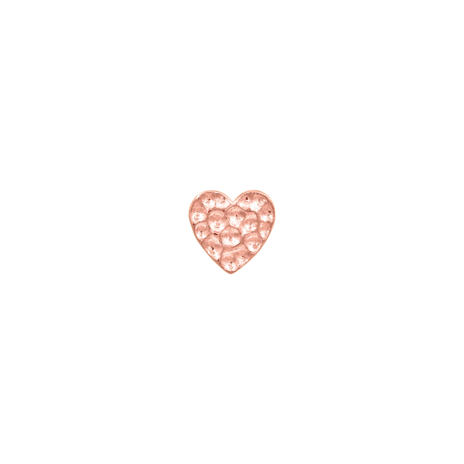 Hammered Heart in 14k Gold by Junipurr - Image 3