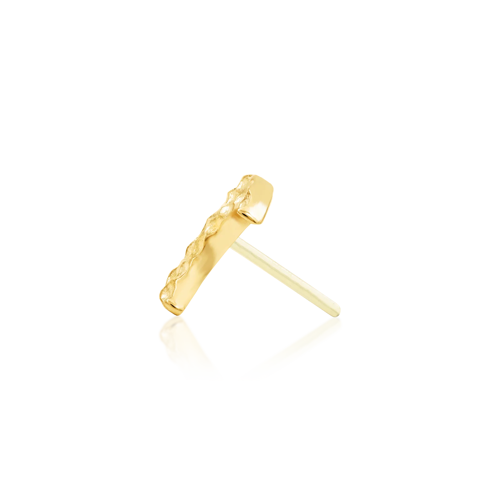 Hammered Moon in 14k gold by Junipurr - Image 3