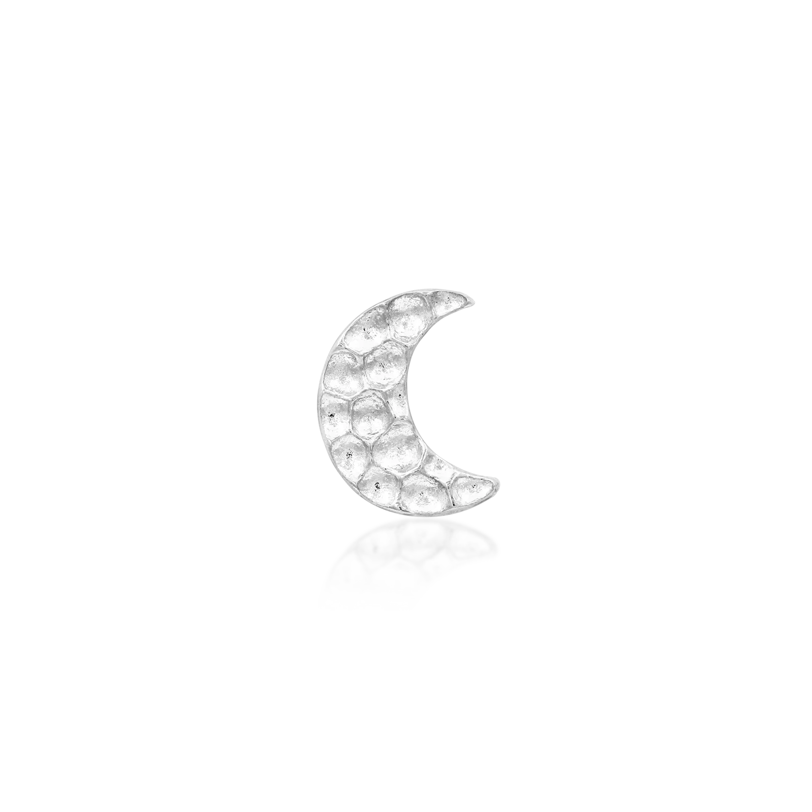 Hammered Moon in 14k gold by Junipurr - Image 4