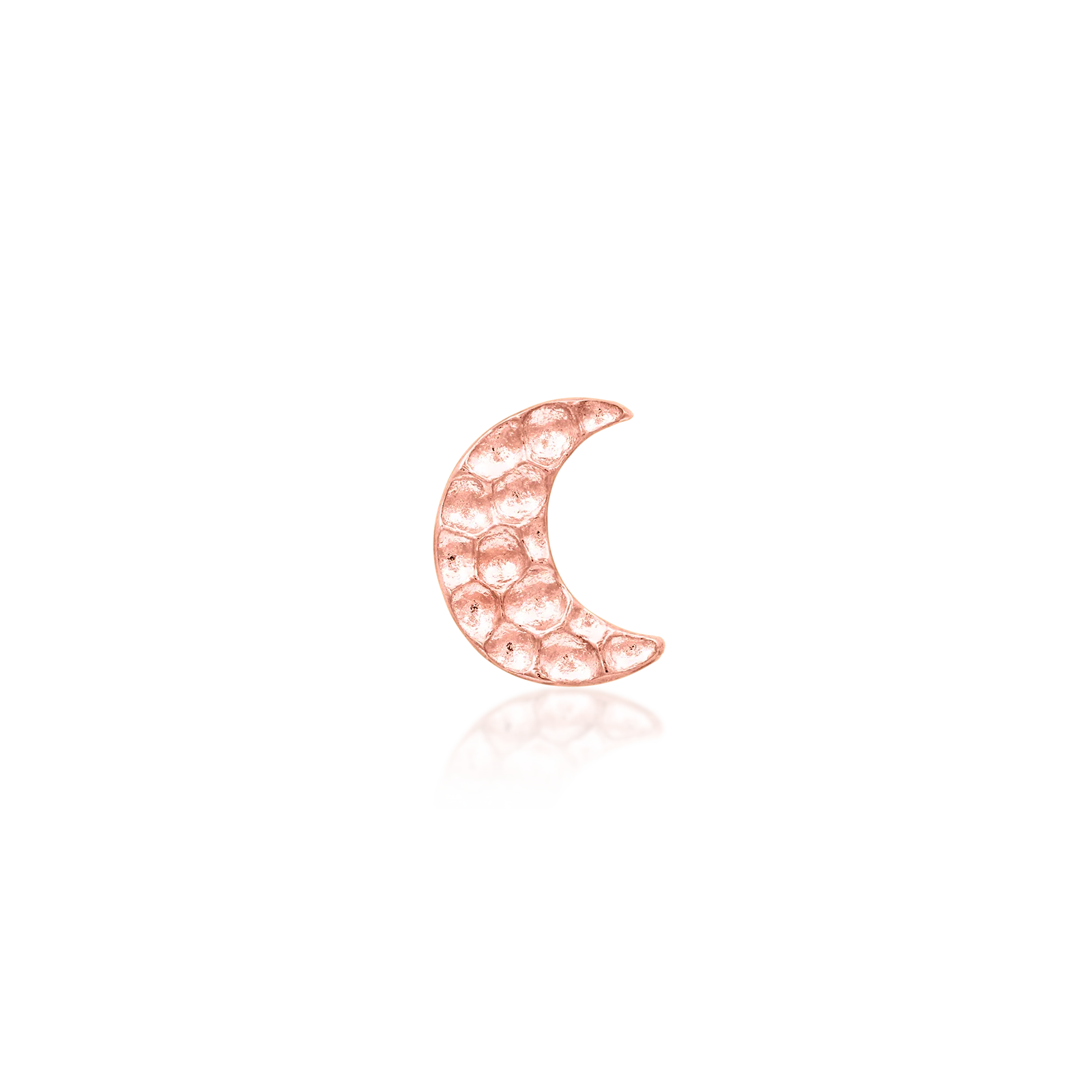 Hammered Moon in 14k gold by Junipurr - Image 7