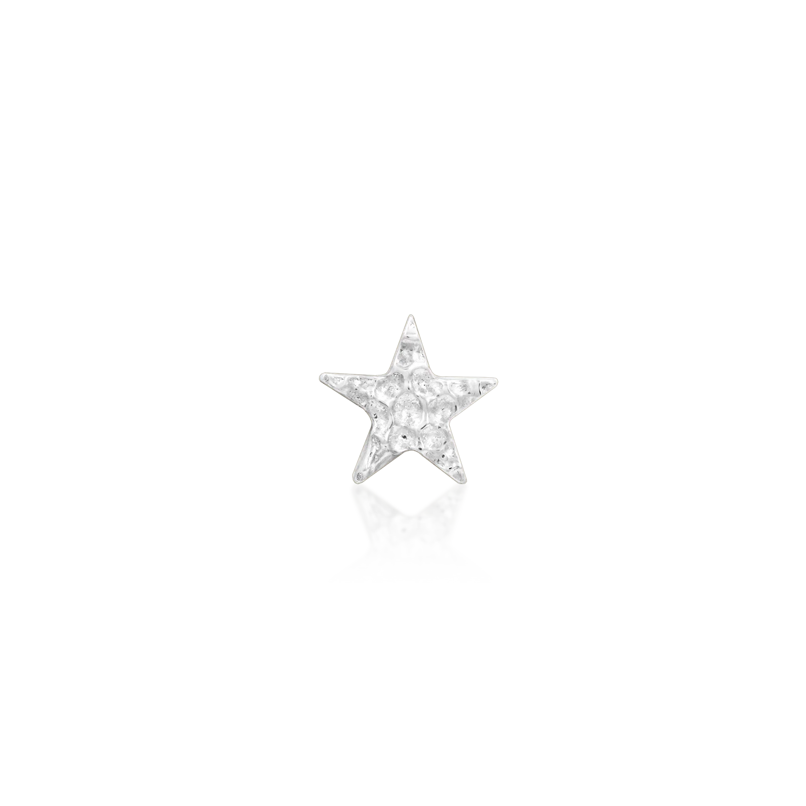 Hammered Star in 14k Gold by Junipurr - Image 4