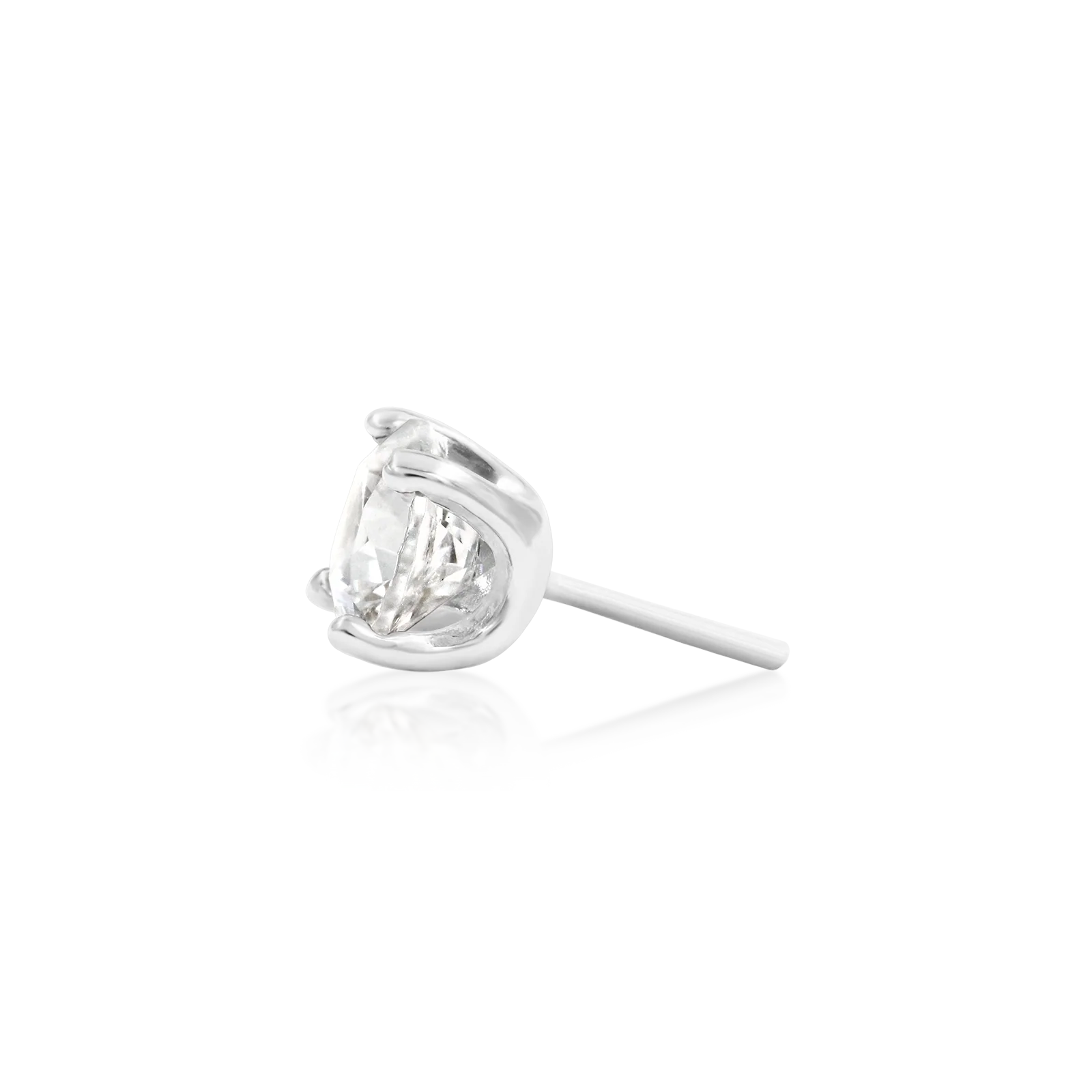 Higher Profile 4 Prong Set CZ in 14k gold by Junipurr - Image 5