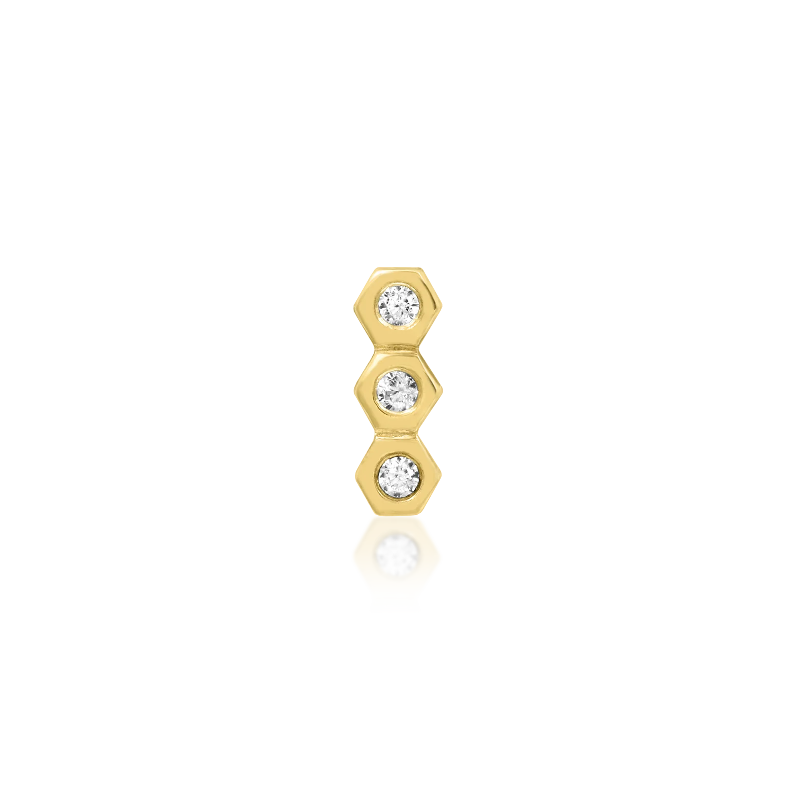 Honeycomb in 14k gold by Junipurr