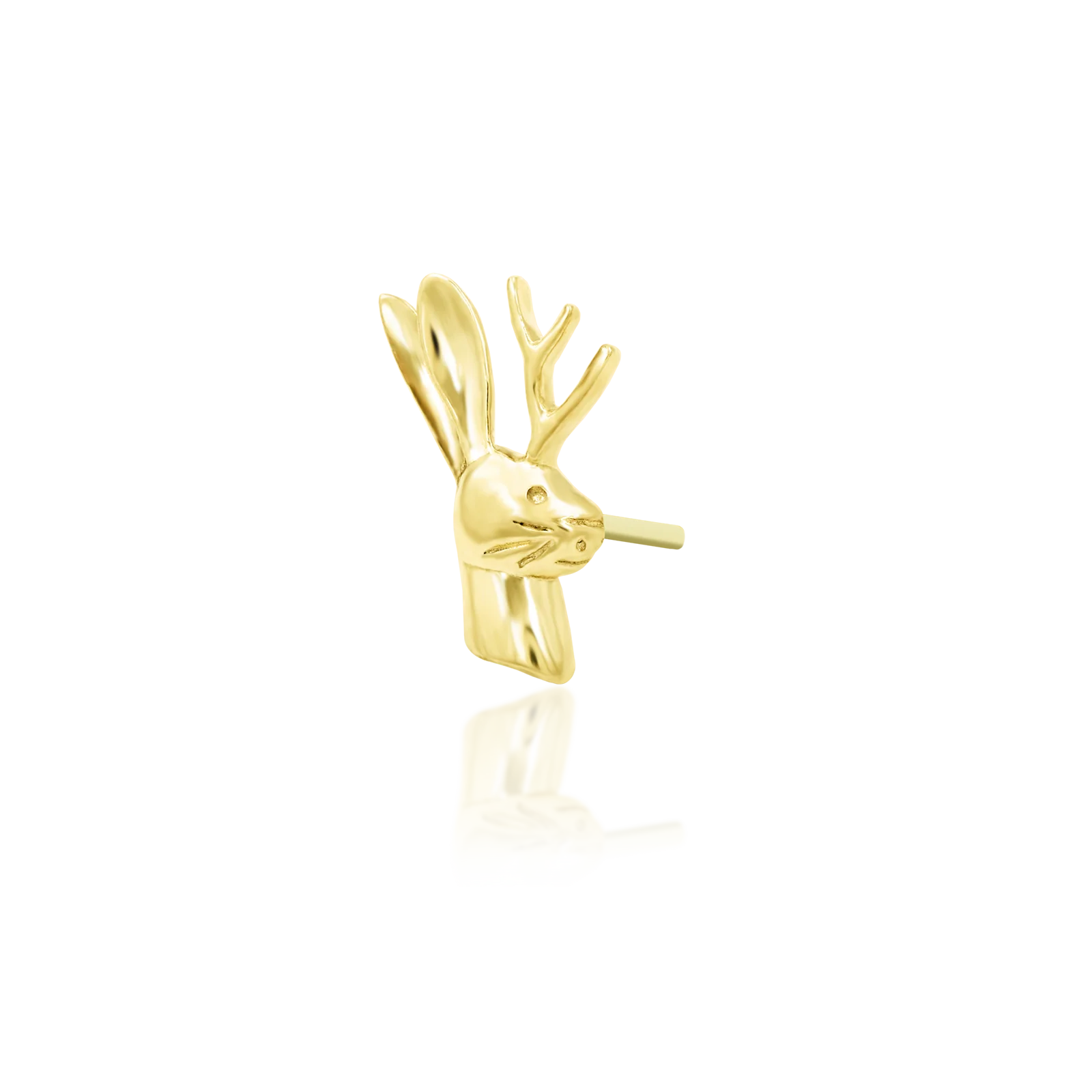 Jack-O-Lope in 14k Gold by Junipurr - Image 2