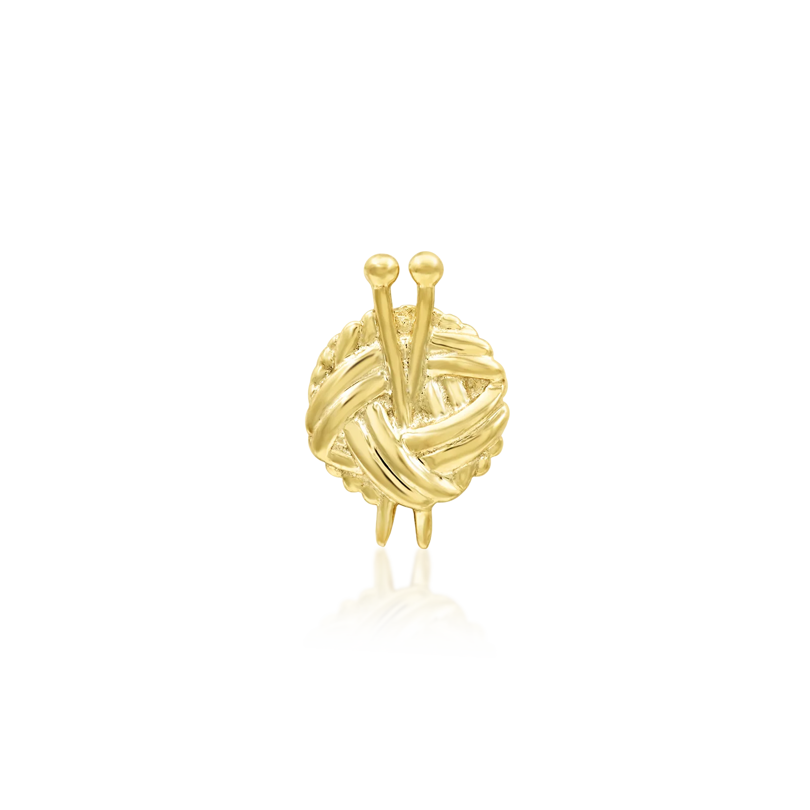 Knitter in 14k Gold by Junipurr