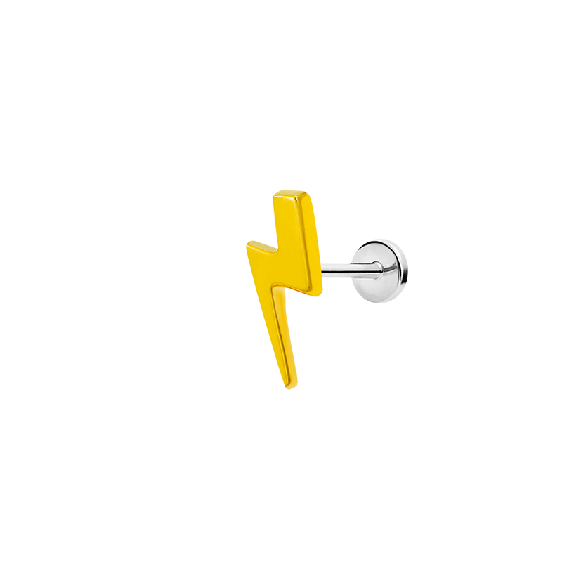 Lightning Bolt in 14k Gold by Junipurr - Image 6