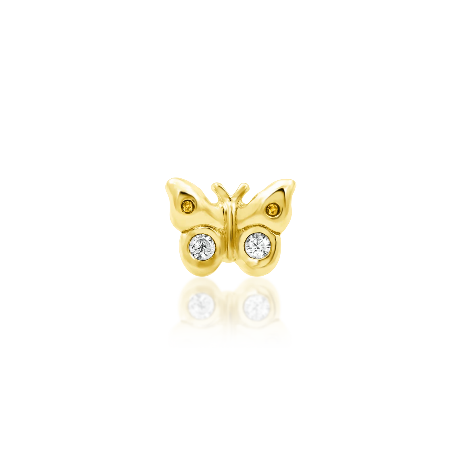 Mini Butterfly in 14k Gold by Junipurr