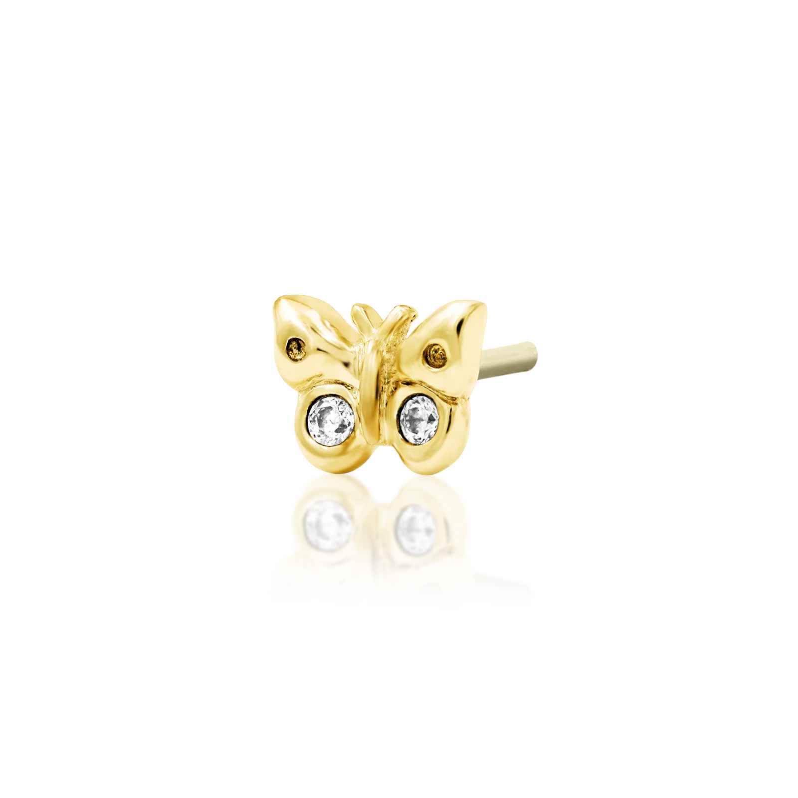 Mini Butterfly in 14k Gold by Junipurr - Image 2