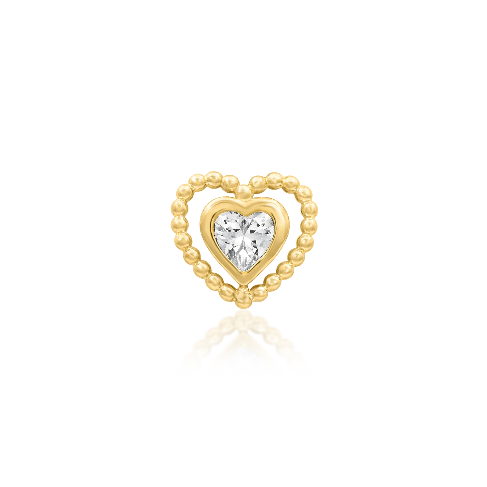 My Beading Heart in 14k Gold by Junipurr