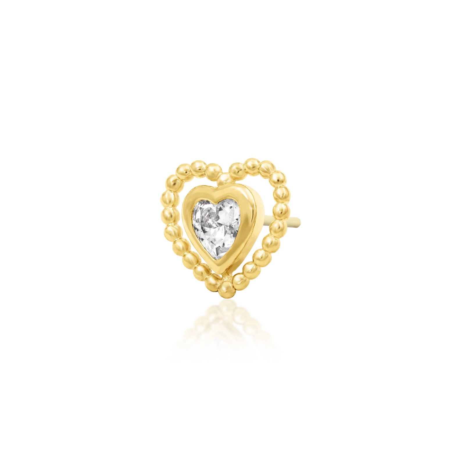 My Beading Heart in 14k Gold by Junipurr - Image 2