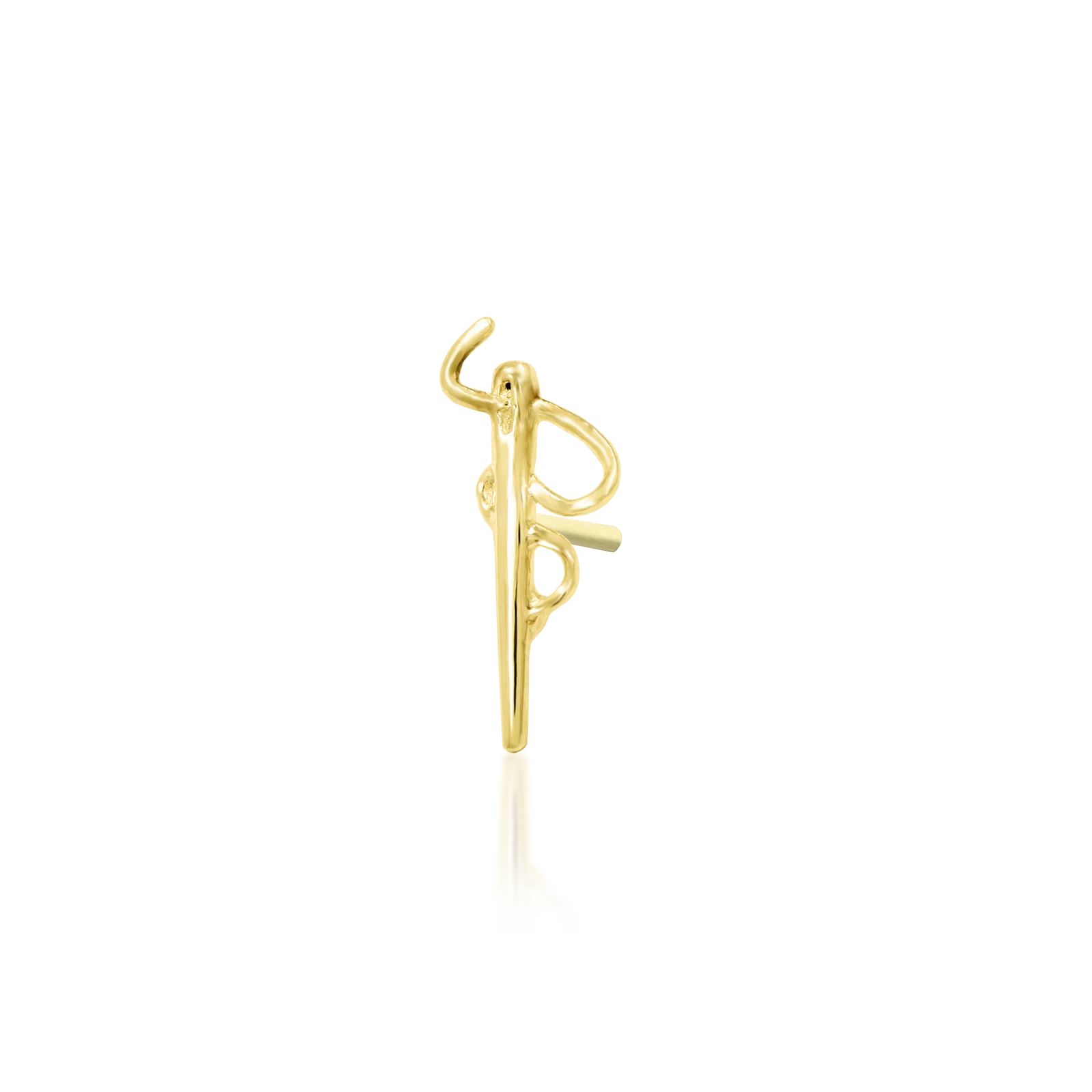 Needle and Thread in 14k Gold by Junipurr - Image 4