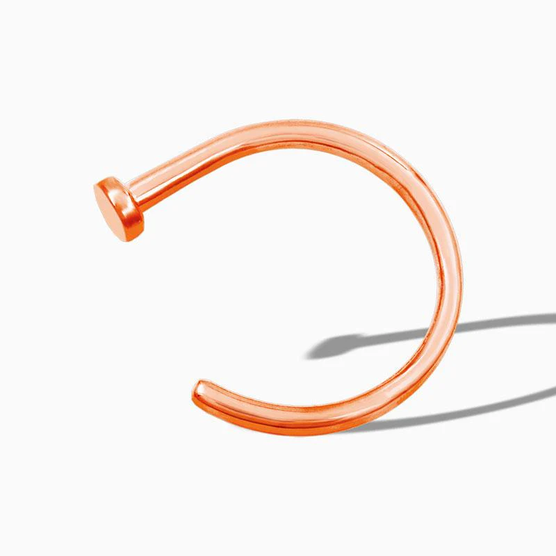 Nostril Nail Ring in 14k Gold by Junipurr - Image 3