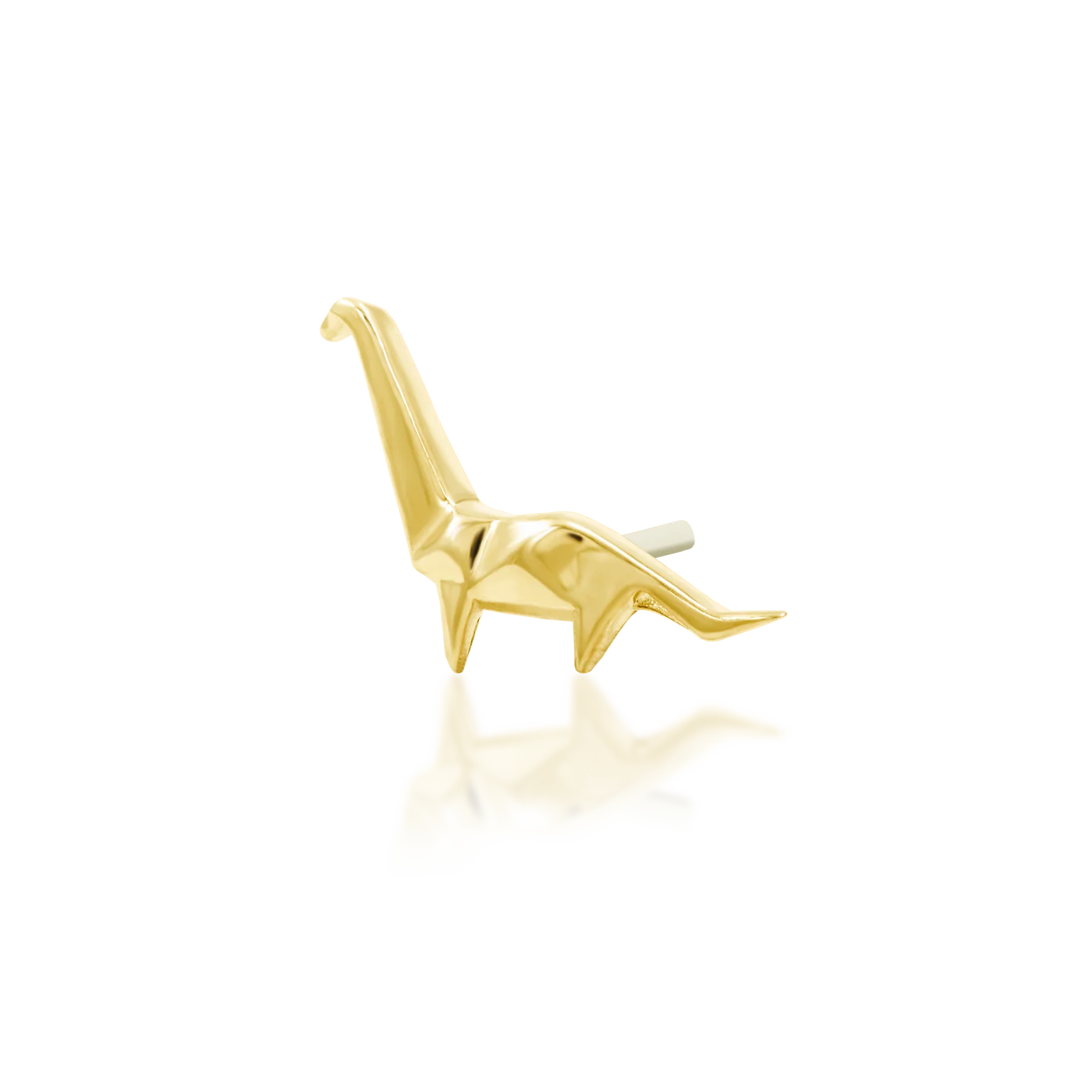Paper-a-saurus in 14k gold by Junipurr - Image 2