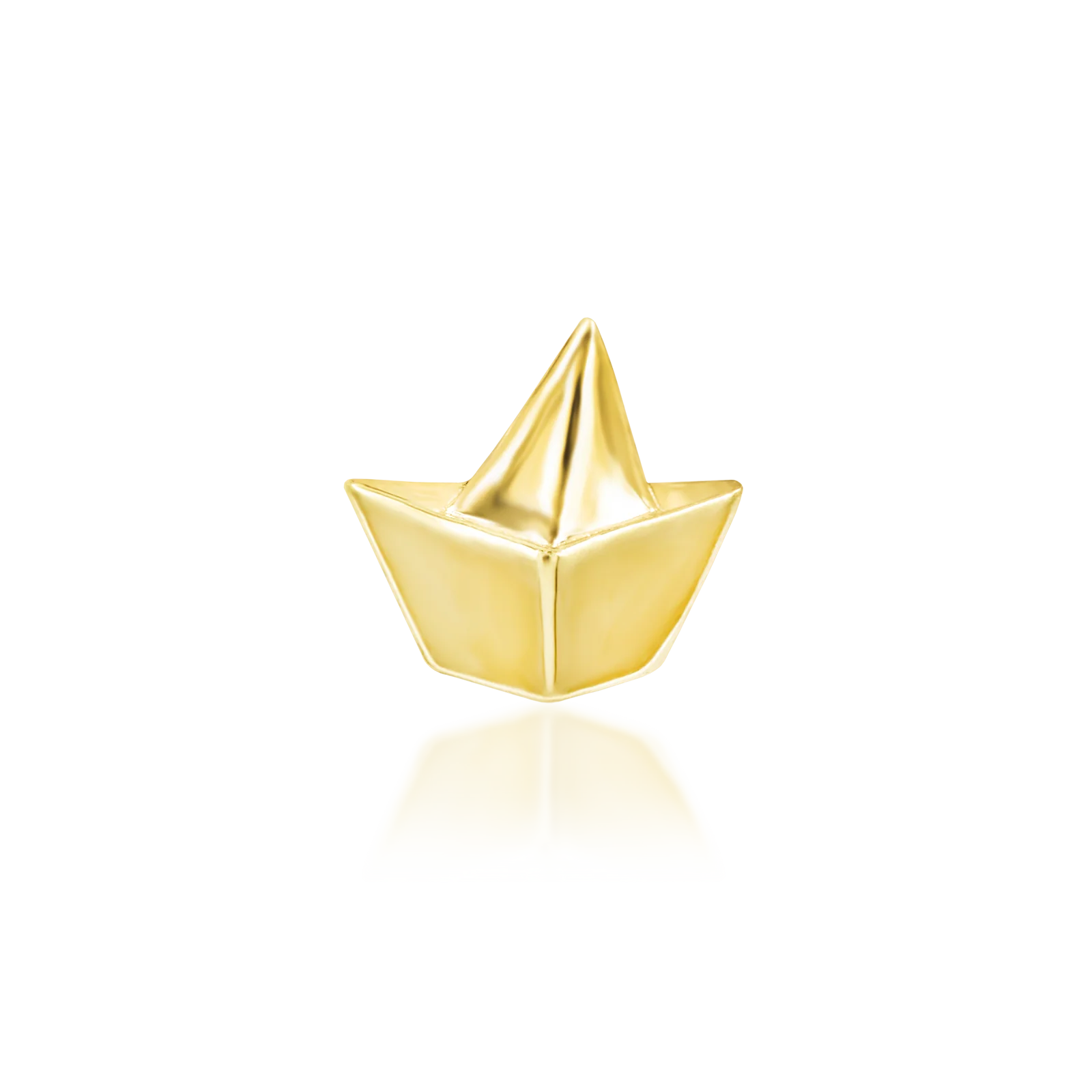 Paper Boat in 14k gold by Junipurr