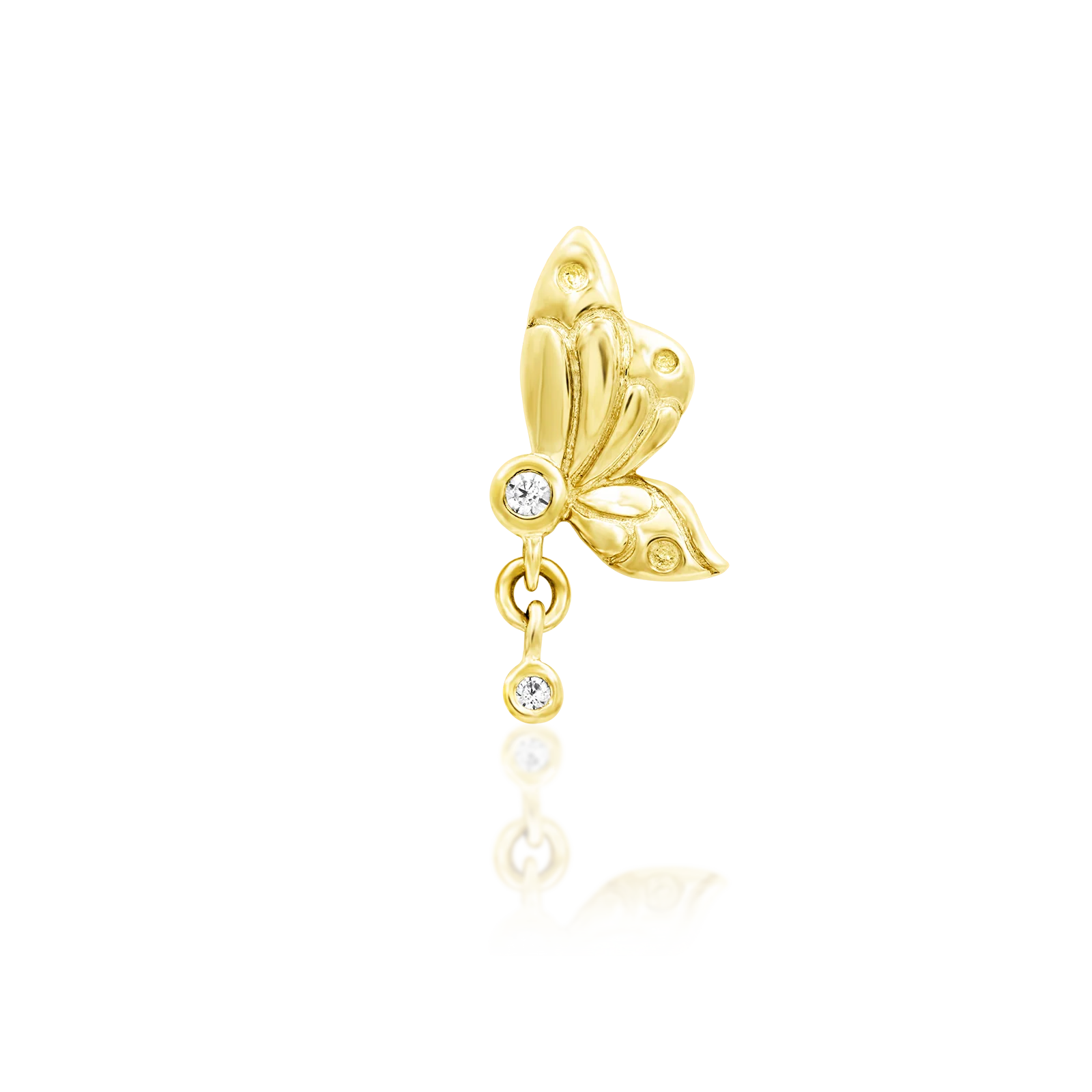Papillon in 14k gold by Junipurr