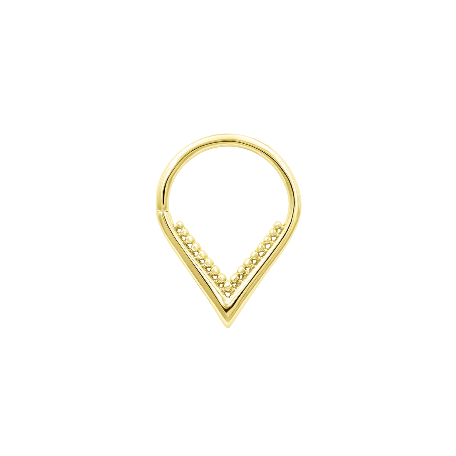 Penny Seam Ring in Solid 14k Gold by Junipurr
