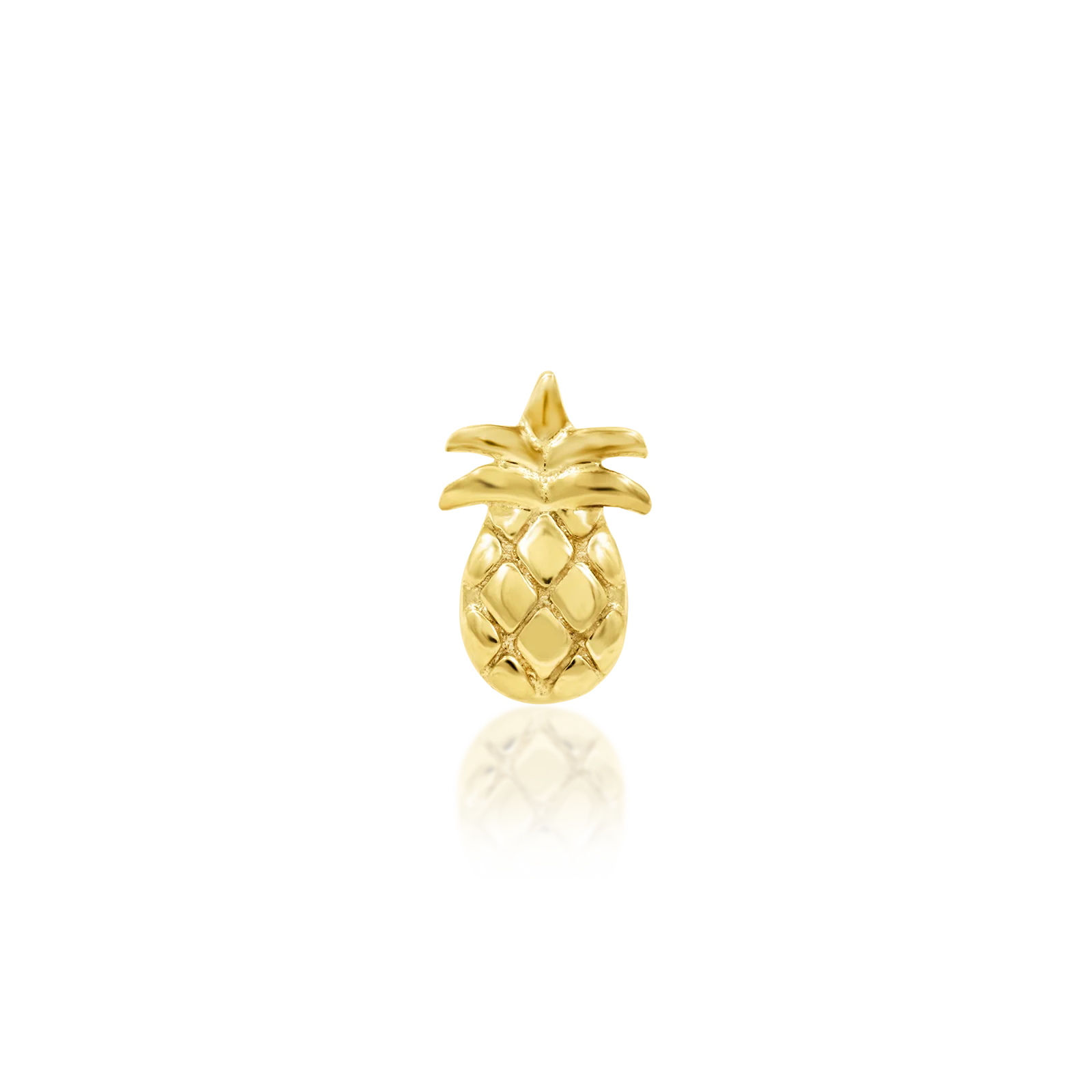 Mini Pineapple in 14k Gold by Junipurr