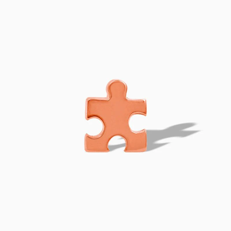 Puzzle Piece in 14k Gold by Junipurr - Image 3
