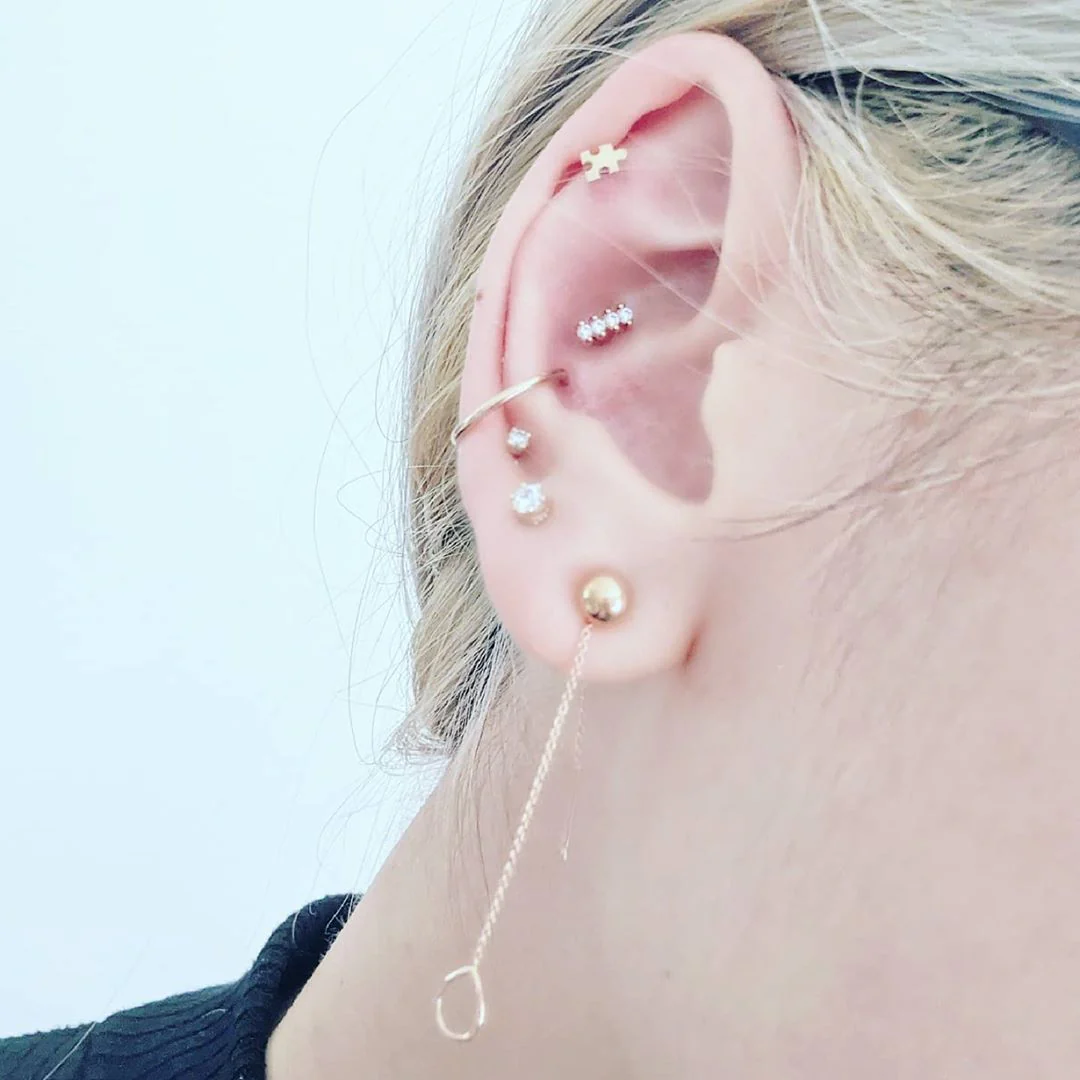 Puzzle Piece in 14k Gold by Junipurr - Image 4